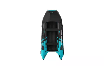 Лодка моторная ПВХ Gladiator E 420PRO (чёрно-бирюзовый (7) )