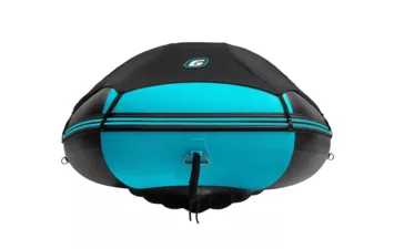 Лодка моторная ПВХ Gladiator E 420PRO (чёрно-бирюзовый (7) )