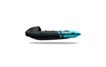 Лодка моторная ПВХ Gladiator E 420PRO (чёрно-бирюзовый (7) )