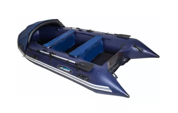 Лодка моторная ПВХ Gladiator E 380PRO (Темно-синий )
