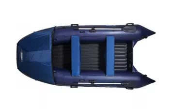 Лодка моторная ПВХ Gladiator E 380PRO (Темно-синий )