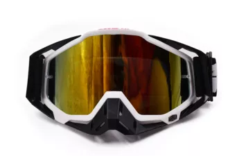 Очки кроссовые 100% (Черный/Белый )