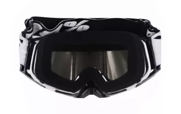 Очки кроссовые 100% (Черный/Белый )