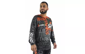 Джерси STARKS Base Cross 2.0 (Серый/оранжевый M)