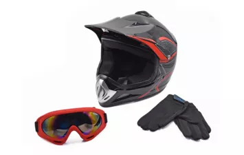 Шлем ILM 818 детский (Red YS)