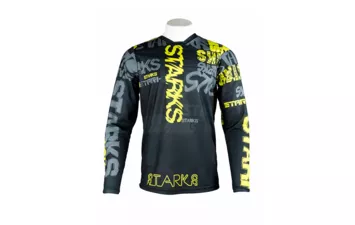 Джерси STARKS Base Cross 2.0 (Черный-Лайм XL)