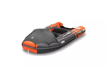 Лодка моторная ПВХ Gladiator E 420PRO (оранжево-тёмносерый (5) )