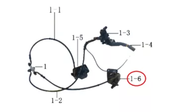 Передний тормозной суппорт правый 09014-00002