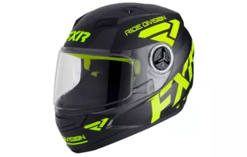 Шлем FXR Nitro Youth Core детский без подогрева '23 (Black/Hi-Vis S)