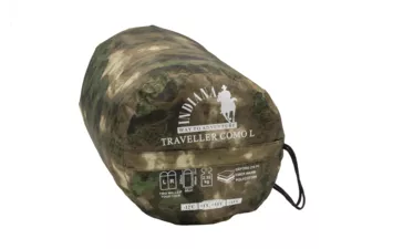 Спальник TRAVELLER CAMO R-zip от -12С (с подголовником 230x90см)