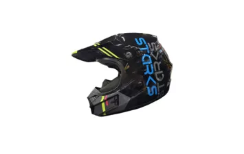 Шлем Starks Base SH MX1 кроссовый (черный-салатовый S)