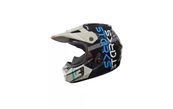 Шлем Starks Base SH MX1 кроссовый (черный-серый  S)