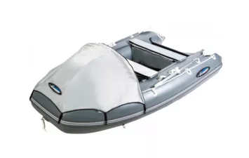 Лодка моторная ПВХ Gladiator E 420PRO (светло-темносерый)