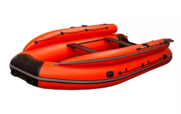 Лодка SibRiver Хатанга-390 НДНД(фальшборт) (оранжево-чёрный )