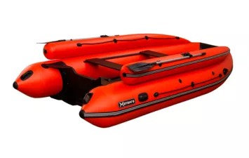 Лодка SibRiver Хатанга-390 НДНД(фальшборт) (оранжево-чёрный )
