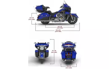 Мотоцикл Indian Roadmaster Elite Cobalt Candy over Black Crystal w/23k Gold ( )