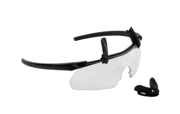 Очки стрелковые ShotTime Caracal, ANSi Z87.1, линза 2мм, UV400, Black, линза прозр.