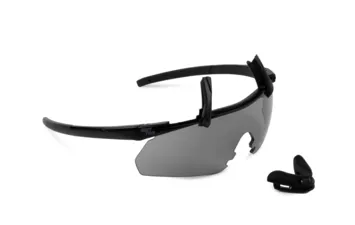Очки стрелковые ShotTime Caracal, ANSi Z87.1, линза 2мм, UV400, Black, линза серая