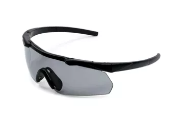 Очки стрелковые ShotTime Caracal, ANSi Z87.1, линза 2мм, UV400, Black, линза серая