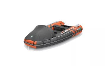 Лодка моторная ПВХ Gladiator E 350PRO (оранжево-тёмносерый (5) )