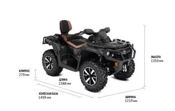 Квадроцикл Can-Am Outlander MAX LTD 1000 R '2023 (Black, , , )