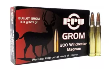 Патрон PPU к.300 Win Mag  Grom  SP 11 г