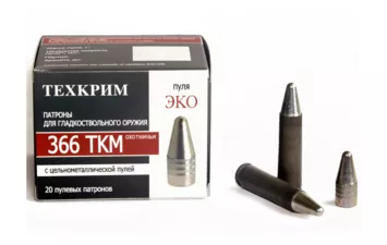 Патрон Техкрим к.366 ТКМ пуля Эко 6,5 г цинк