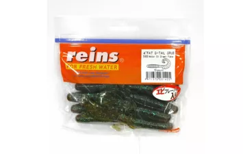 Приманка Reins G Tail Grub 4 (565-Motor Oil Green )