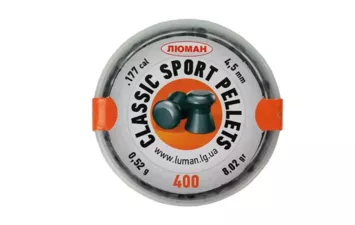 Пули Люман Classic Sport Pellets к.4,5 мм 0,52 г (400 шт)
