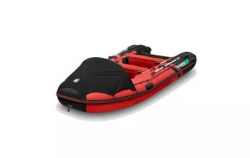 Лодка моторная ПВХ Gladiator E 380PRO (Красно-черный (4) )