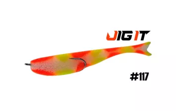 Рыбка поролоновая JIG IT ПАКЕТ 4 ШТ 125 ММ  (117)