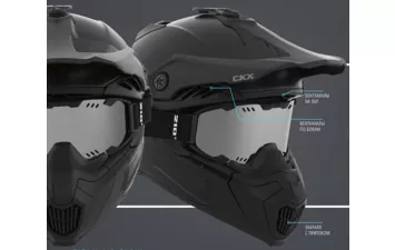 Шлем CKX Titan Carbon Air Flow бэккэнтри с очками 50990