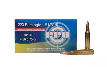 Патрон PPU к.223 Rem Match HPBT 4,86 г