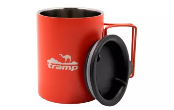 Термокружка Tramp 400 мл со складными ручками и поилкой TRC-137.17