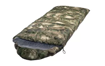 Спальник TRAVELLER CAMO L-zip от -12С (с подголовником 230x90см)