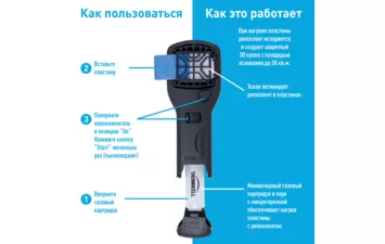 Прибор противомоскитный Thermacell MR-300 Repeller Black