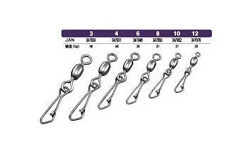Вертлюги с застежкой OWNER Inter Lock Snap Swivel(72470)