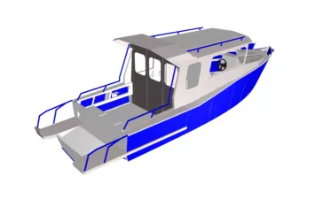 Катер Krasboat 760 Long Restyling с мотором Mercury 200