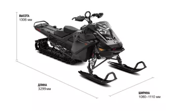 Снегоход SKI DOO Summit Expert 165 850 E-TEC Turbo DSHOT Black 2022