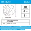 Палатка зимняя Куб 1,8*1,8 Helios