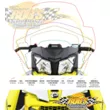 Высокое ветровое стекло с графикой 46 см SKI-DOO 860200488 REV-XR REV-XU
