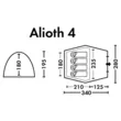 Палатка FHM Alioth 4 black-out