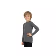 Футболка NORVEG Soft Kids детская с длинным рукавом Woolmark (Серый меланж 128-134)