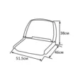 Сиденье пластмассовое складное Folding Plastic Boat Seat.