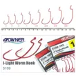 Крючок офсетный Owner J-Light Hook